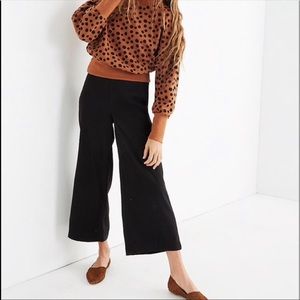 Madewell Houston pull on wide leg crop pants
